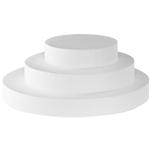 Decora Disco in polistirolo diametro cm 15, altezza cm 7.5, per cake design e pasticceria