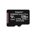 Micro SD (T-Flash) 128GB Cl.10 HC Canvas Select+ Adapater Kingston (SDCS2/128GB)