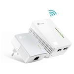 TP-Link TL-WPA4220 Kit Powerline WiFi, AV600 Mbps LAN, 300 Mbps WiFi 2.4 GHz, 2 Porte Ethernet, Plug and Play, WiFi Clone, HomePlug AV (Kit Contiene 1 Ricevitore e 1 Extender)