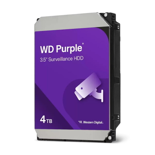 HD 4TB Interno 3,5" 5.4K 256MB WD PURPLE Videosorveglianza H24x7gg (WD44PURZ)