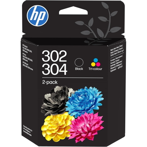 CARTUCCIA HP 302/304 NERO+COLORE B82L1AE X DSKJET 11XX 21XX 36XX ENVY 45XX OFFICEJET 38XX,46XX