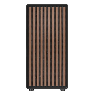 ITEK Case WOODY W2B - Gaming Tower- ATX- 4x14cm Black fan- 2xUSB3- Type-C- Wood Front- Darker Temp Glass Side Panel