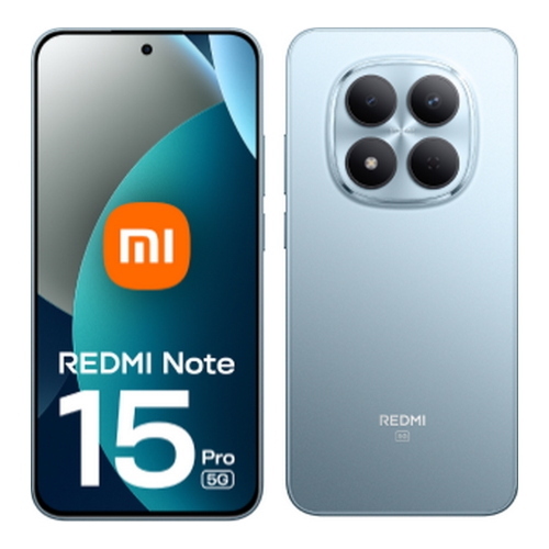XIAOMI REDMI NOTE 15 PRO 5G GLACIER BLUE 6.83" 8GB/256GB Smartphone 5G Dual Sim - Fotocamera 200 + 8 - Xiaomi HyperOS 2 - Batteria 6580 mAh. - Octa-Core fino a 2.6 GHz - IP66, IP68