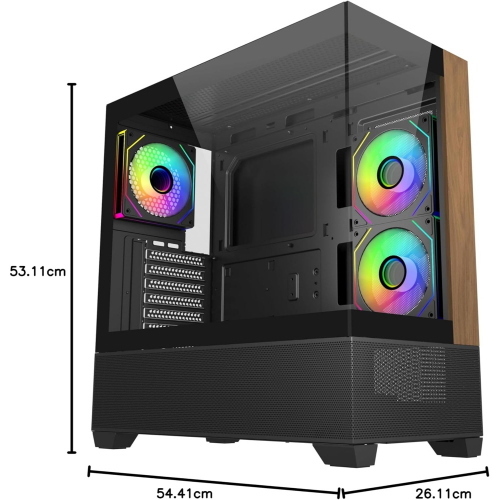 PC Gaming E690 AMD Ryzen 5 5600X, Fan 212, 16Gb DDR5, 512Gb NVME, NO VGA - Windows 11 Professional