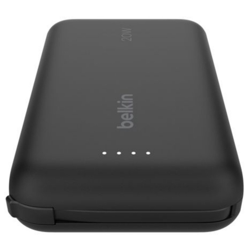Power Bank Belkin 10k Pd20w integrated usb-c cable , Black