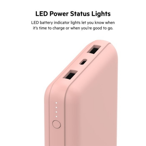 Power Bank Belkin Boost Charge 20,000 Mah - Rose Gold