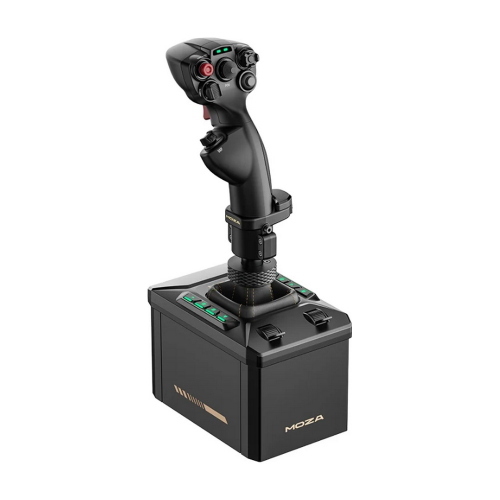 MOZA RACING AB6 FLIGHT SIMULATOR bundle combina una base force feedback ad alta coppia da 6 Nm con il joystick di precisione MHG