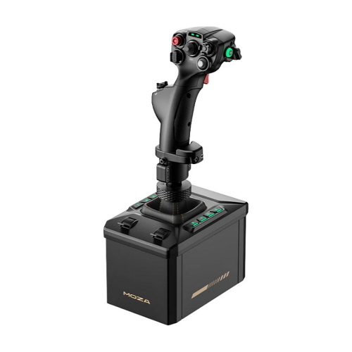 MOZA RACING AB6 FLIGHT SIMULATOR bundle combina una base force feedback ad alta coppia da 6 Nm con il joystick di precisione MHG