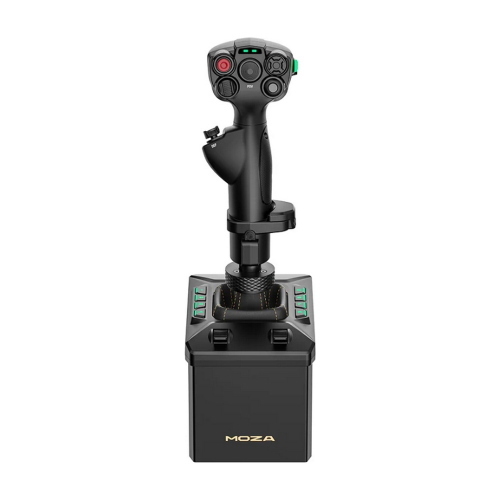 MOZA RACING AB6 FLIGHT SIMULATOR bundle combina una base force feedback ad alta coppia da 6 Nm con il joystick di precisione MHG
