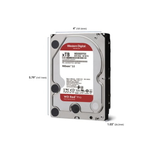 HARD DISK SATA3 3.5 x NAS 10000GB (10TB) WD103KFBX WD RED PRO 512mb cache 7200rpm Nas - WD103KFBX-68CCLN0