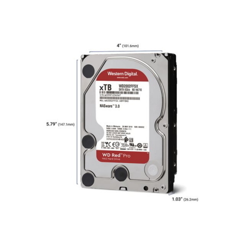 HARD DISK SATA3 3.5 x NAS 10000GB (10TB) WD103KFBX WD RED PRO 512mb cache 7200rpm Nas - WD103KFBX-68CCLN0