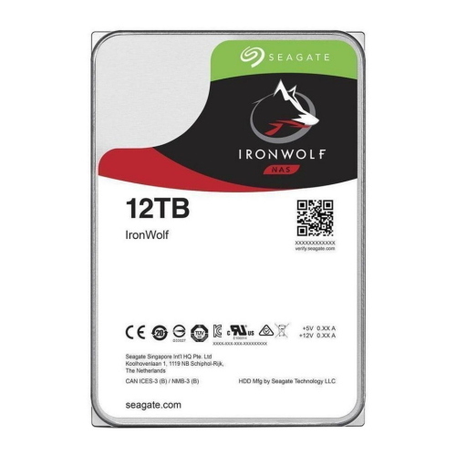 HARD DISK SATA3 3.5 x NAS 12000GB(12Tb) SEAGATE IRONWOLF ST12000VN0008 7200RPM Cache 256MB per Nas da 1 a 8 unita