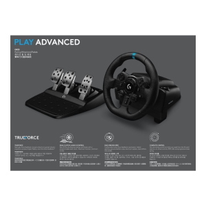 Logitech G G923 - volante, pedali e leva del cambio - cablato // per Microsoft Xbox One, Microsoft Xbox Series S, Microsoft Xbox Series X, PC