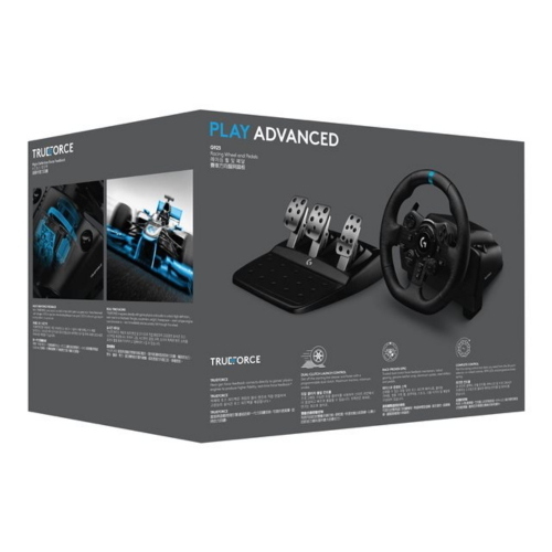 Logitech G G923 - volante, pedali e leva del cambio - cablato // per Microsoft Xbox One, Microsoft Xbox Series S, Microsoft Xbox Series X, PC