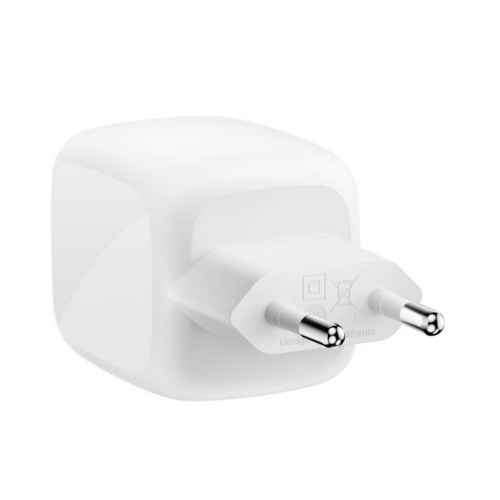 Belkin BoostCharge Caricabatteria da parete DUAL USB-C da 67 W - BIANCO