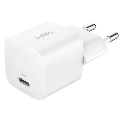 Belkin BoostCharge PROCaricabatteria da parete Dual USB-C da 25 W - Bianco