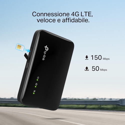 TP-Link M7005 Saponetta WiFi con Sim 4G WiFi 6 AX300 Batteria 2400mAh 