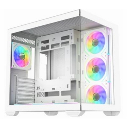 CABINET ATX MIDI TOWER COOLER MASTER E681-WHNN-SIF Elite 681 7FAN White 1x3.5 2x2.5 2xUSB3.0 7x120mm-ARGB NoAlim VETRO LATERALE