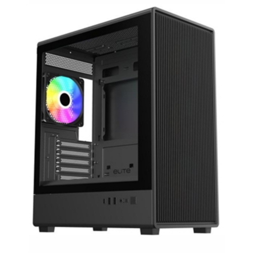 CABINET ATX MINI TOWER COOLER MASTER E350-KGNN-S00 Elite 350 BLACK miniITX/mATX 4x120mm-FAN-ARGB USB-C