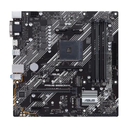 Asus PRIME B550M-K Skt.AM4 mATX 4D4DC-4600 DVI/HDMI 1PCIE4.0X16 4SATA3-R M.2 USB3.1 GLAN B550