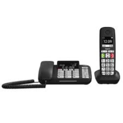 GIGASET DL780 PLUS COMBI BLACK 2 IN 1 FISSO + DECT