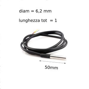Shelly Sonda Di Temperatura DS18B20 Waterproof