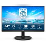 Monitor Philips 23,8" LED MVA 241V8L 1920x1080 8ms 3000:1 VGA HDMI VESA Blk