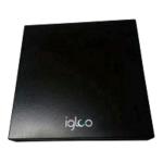 IGLOO Masterizzatore ULTRA SLIM USB e Type-C x DVD±R/±RW BLACK Lett.24x/8x Scrittura