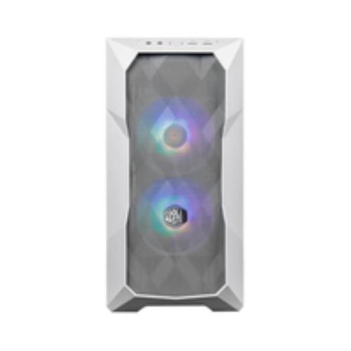 COOLER MASTER Case MasterBox TD300 Mesh White, 2USB3.2,2xCombo 2.5"/3.5",2x2.5",2x120mm SickleFlow PWM ARGB Front Fans,ARGB/PWM Hub,NO PSU