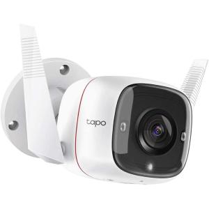 TP-LINK Videocamera di sorveglianza TC65 Outdoor,2,4Ghz,2×Ant,1×Eth P,1xMicroSD, IP66,3MP,2way Audio