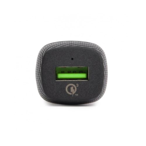 Caricabatteria da auto con 1 porta USB Type-A - Nero