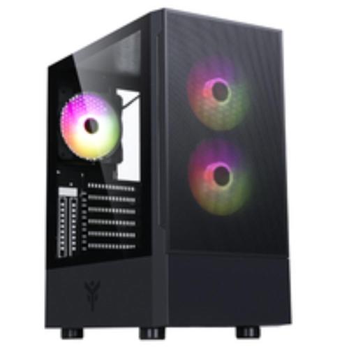 ITEK Case SIISBE 3.0 - Gaming Middle Tower, 3x12cm ARGB fan, USB3, Side Panel Temp Glass with hinge