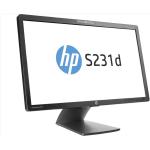 REFURBISHED (Grado A) HP S231D Monitor 23" Full HD 1920x1080, WebCam, Ingresso VGA e Display Port