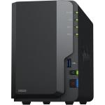 NAS Synology DS223 2xSata 2,5"/3,5" NO HDD (Realtek RTD1619B quad-core 2 GB Ram 1 porta LAN RJ-45 1GbE)