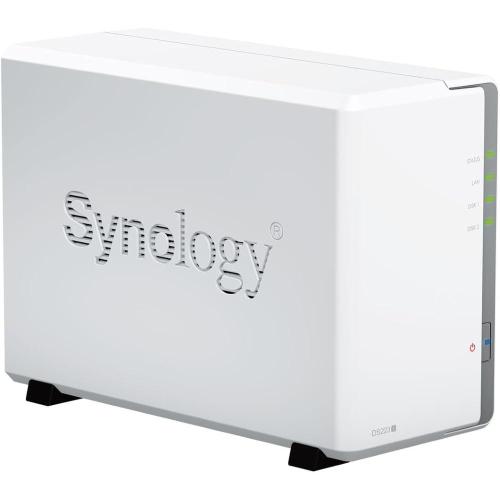 NAS Synology DS223J 2xSata 2,5"/3,5" NO HDD (Realtek RTD1619B quad-core 1 GB Ram 1 porta LAN RJ-45 1GbE)