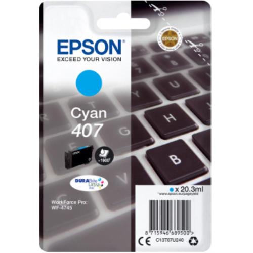 Epson 407 Ciano Tastiera WF-4745DTWF C13T07U240