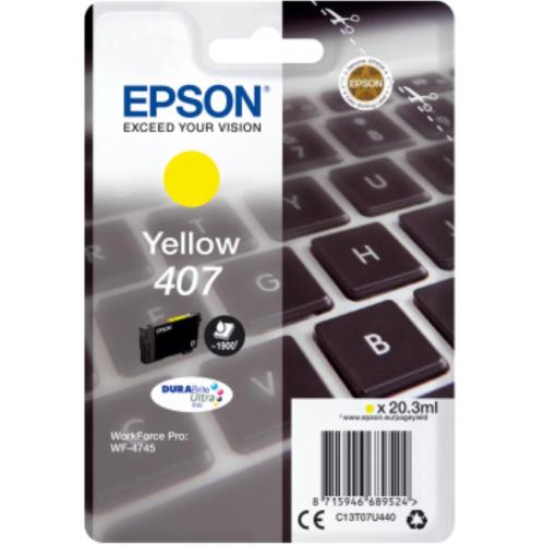 Epson 407 Giallo Tastiera WF-4745DTWF C13T07U440