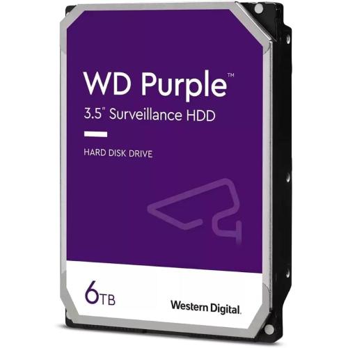 HD 6TB Interno 3,5" 5.4K 256MB WD PURPLE Videosorveglianza H24x7gg (WD64PURZ)