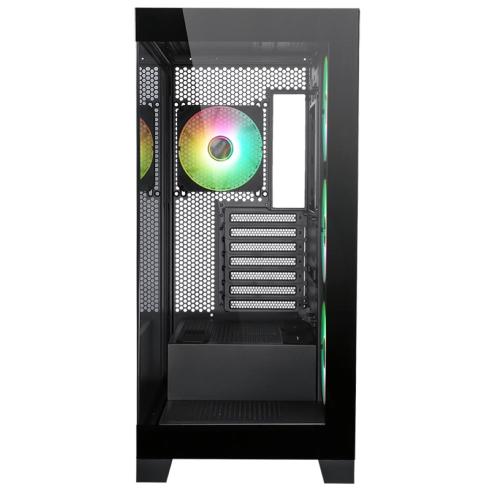 ITEK Case SHOWBUI 45B - Gaming Tower, ATX, 4x12cm ARGB fan, 2xUSB3, Type-C, Side & Front Panel Temp Glass