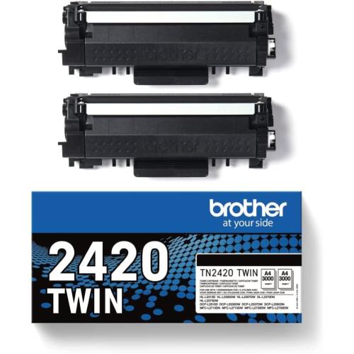 Brother TN-2420 Twin 2 PZ Toner 3000pg. HL-L2310D DCP-L2510D,L2550DN MFC L2710DN L2700DW, MFC L2750DW