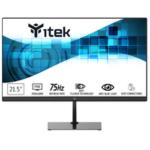 ITEK Monitor GWF - 21.5" FLAT, FHD 1920x1080, VA, 75Hz, 16:9, HDMI, VGA, Audio Out, LBL, Slim, Frameless