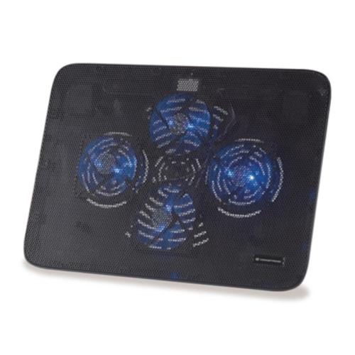 PAD DI RAFFREDDAMENTO X NOTEBOOK FINO A 15.6" CONCEPTRONIC CNBCOOLPADL4F A 4 VENTOLE DA 8CM - 2 LIVELLI DI ALTEZZA