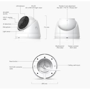 Ubiquiti Unifi G5 Turret Ultra - 2K (4Mp) HD PoE, Low Light 30m IR Night Vision, View 102,4 Indoor/Outdoor IP/PoE, AI Event  UVC-G5-Turret-Ultra