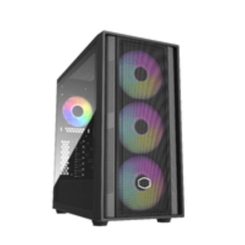 CABINET ATX MIDI TOWER COOLER MASTER MB600-KGNN-S00 MASTERBOX 600 BLACK ATX 2X3.5 2X2.5 2XUSB3.2 3X140MM-ARGB Vetro Laterale