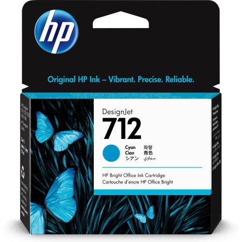 HP 712 3ED67A Ciano Designjet T210, T230, T250, T630, T650