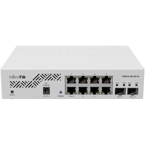 Mikrotik CSS610-8G-2S+IN 8p.Gig + 2p.SFP+