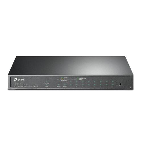 SWITCH 10P Gigabit con 8P PoE+ TP-LINK TL-SG1210MPEEasy Smart 2P non PoE 1 slot SFP