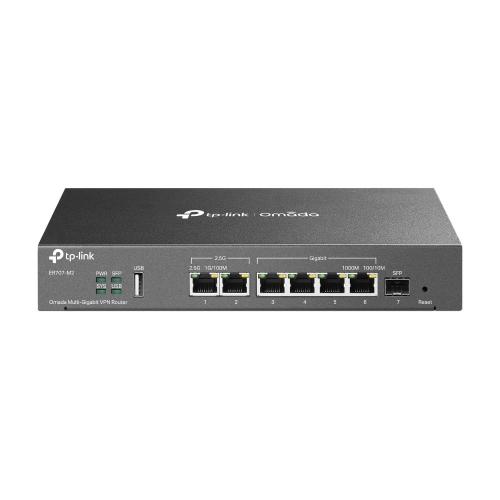 ROUTER VPN MULTI-GIGABIT TPLINK ER707-M2 1P 2.5G RJ45 WAN 1P 2.5G RJ45 WAN/LAN 1P GIGABIT SFP WAN/LAN 4P GIGABIT RJ45