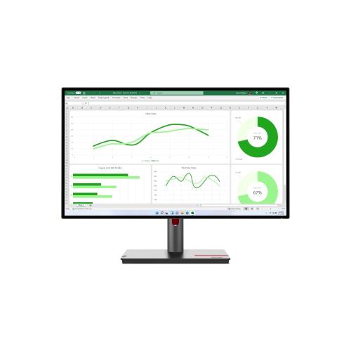 MONITOR LENOVO ThinkVision P27q-30 63A2GAT1EU 27IPS QHD AG 16:09 Blk 4ms 350cd/m2 3Y Vesa 5USB HDMI DP Tilt Swivel P