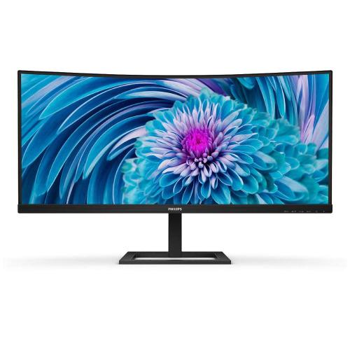 MONITOR PHILIPS LCD CURVED VA LED 34 Wide 346E2CUAE/00 4ms LowBlue MM WQHD 3000:1 BLACK HDMI DP USB-C REG.ALT. Vesa 